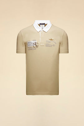 AERONAUTICA MILITARE POLO SHIRT WITH 20TH OCU EMBROIDERY
