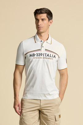 AERONAUTICA MILITARE MB-339 FRECCE TRICOLORI PIQUÉ POLO SHIRT