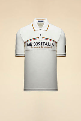AERONAUTICA MILITARE MB-339 FRECCE TRICOLORI PIQUÉ POLO SHIRT