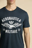 AERONAUTICA MILITARE PRINTED T-SHIRT WITH LOGO
