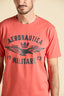 AERONAUTICA MILITARE PRINTED T-SHIRT WITH LOGO