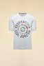 AERONAUTICA MILITARE COTTON T-SHIRT WITH TRICOLOUR COCKADE