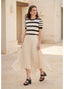 LOLA CASADEMUNT ASYMMETRICAL PLEATED SKIRT