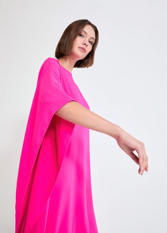 LOLA CASADEMUNT ASYMMETRIC SHORT DRESS