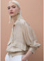 LOLA CASADEMUNT BOMBER JACKET WITH RAGLAN SLEEVES AND POCKETS
