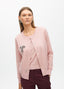 TWO-PIECE CARDIGAN WITH RHINESTONE BOW
