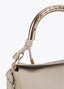 LOLA CASADEMUNT CROSSBODY BAG WITH CUT-OUT METAL HANDLE