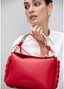 LOLA CASADEMUNT CROSSBODY BAG WITH CUT-OUT METAL HANDLE