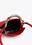 LOLA CASADEMUNT CROSSBODY BAG WITH CUT-OUT METAL HANDLE