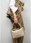 LOLA CASADEMUNT CROSSBODY BAG WITH CUT-OUT METAL HANDLE