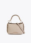 LOLA CASADEMUNT CROSSBODY BAG WITH CUT-OUT METAL HANDLE