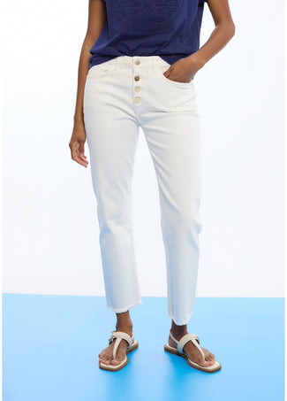 LOLA CASADEMUNT FLARED BUTTON TROUSERS