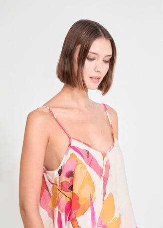 LOLA CASADEMUNT FLORAL PRINT LINGERIE TOP