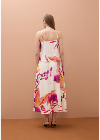 LOLA CASADEMUNT FLORAL PRINT SKIRT