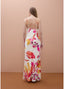 LOLA CASADEMUNT FLORAL PRINT LONG SLIP DRESS