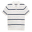 GANT STRIPED TEXTURED ZIP POLO