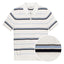 GANT STRIPED TEXTURED ZIP POLO