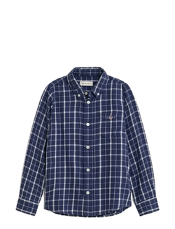 KIDS CHECKED FLANNEL BD SHIRT