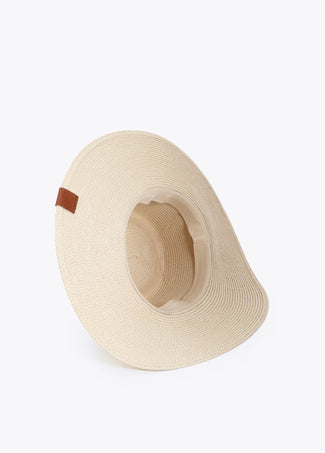 LOLA CASADEMUNT HAT WITH PRINTED BOW