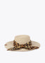 LOLA CASADEMUNT HAT WITH PRINTED BOW
