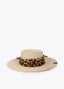 LOLA CASADEMUNT HAT WITH PRINTED BOW