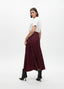 PLEATED WAXED-EFFECT SKIRT