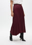 PLEATED WAXED-EFFECT SKIRT