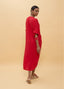 LOLA CASADEMUNT KNOTTED LINEN MIDI DRESS