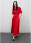 LOLA CASADEMUNT FLARED MIDI SKIRT DRESS