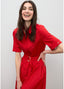 LOLA CASADEMUNT FLARED MIDI SKIRT DRESS
