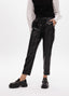 FAUX LEATHER JOGGING TROUSERS