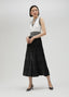 PLEATED-EFFECT KNIT DRESS