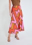 LOLA CASADEMUNT PLEATED SKIRT WITH LOGO