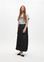 PLEATED WAXED-EFFECT SKIRT