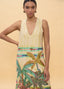 LOLA CASADEMUNT CIRCULAR PRINTED DRESS