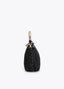 LOLA CASADEMUNT COMBINED STRAW EFFECT CROSSBODY WITH PERFORATED LOGO HANDLE