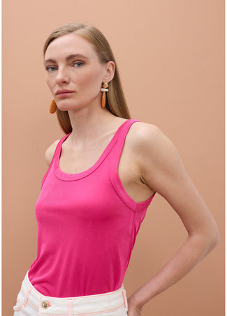 LOLA CASADEMUNT ROUND NECK STRAP TOP