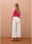 LOLA CASADEMUNT ROUND NECK STRAP TOP