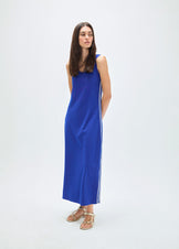 LOLA CASADEMUNT APPLIQUE DRESS WITH SIDE TAPES