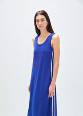 LOLA CASADEMUNT APPLIQUE DRESS WITH SIDE TAPES