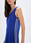 LOLA CASADEMUNT APPLIQUE DRESS WITH SIDE TAPES