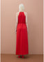 LOLA CASADEMUNT RUFFLED V-NECK DRESS