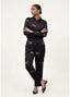 LOLA CASADEMUNT SATIN LEOPARD PRINT JOGGER