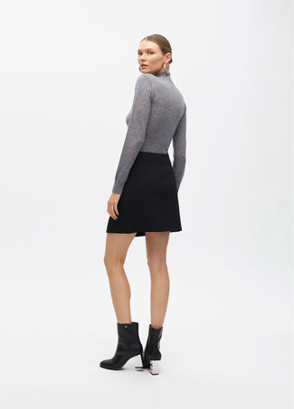 SHORT SKIRT WITH JEWEL BUTTONS