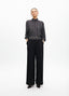 STRAIGHT FIT TROUSERS WITH TWO-TONE CONTRAST ELASTIC