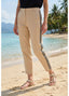 LOLA CASADEMUNT STRAIGHT PANTS WITH SIDE STRIPE TAPES