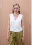LOLA CASADEMUNT V-NECK STRAP TOP