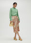 STRETCH SEQUINNED SKIRT