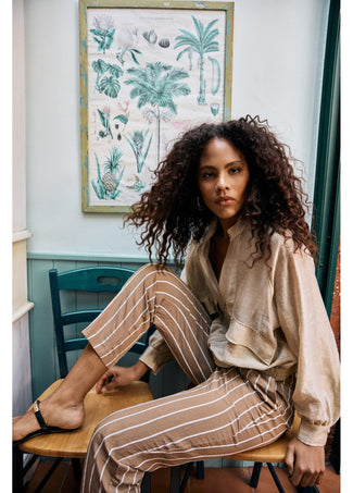 LOLA CASADEMUNT STRIPED JOGGER