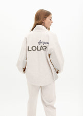 SWEATSHIRT WITH ZIP OPENING AND SIDE DETAIL
